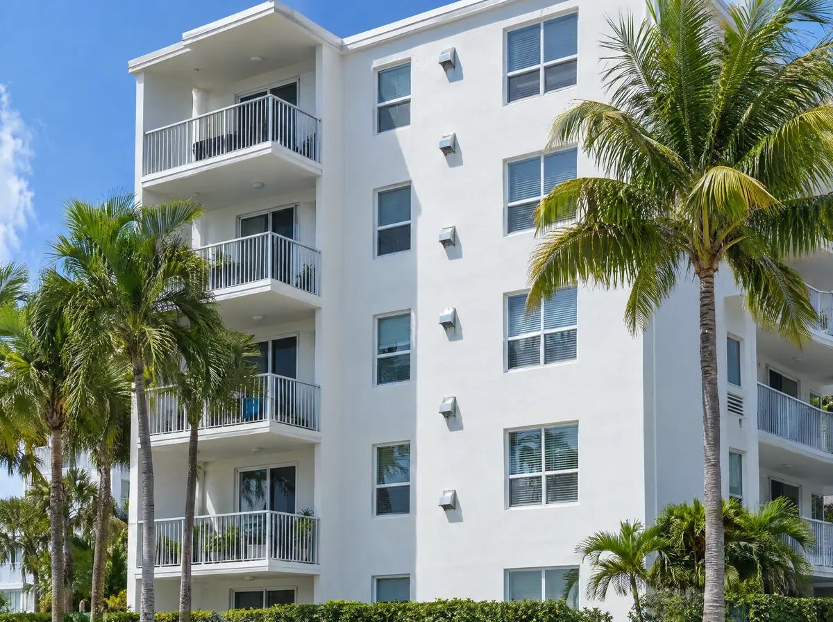 Mid rise condominium building in South Florida